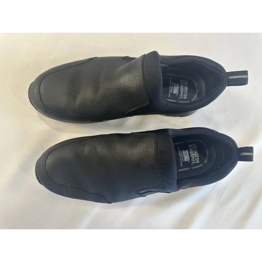 Johnston & Murphy Black Sheepskin‎ Loafers Size 8 1/2
